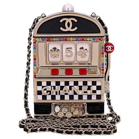 chanel slot machine purse|Chanel trolley minaudiere bag.